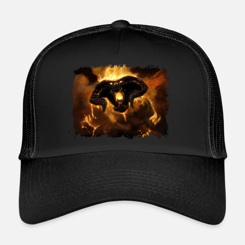 BALR0G Monstre De Feu - Casquette trucker  - noir/noir