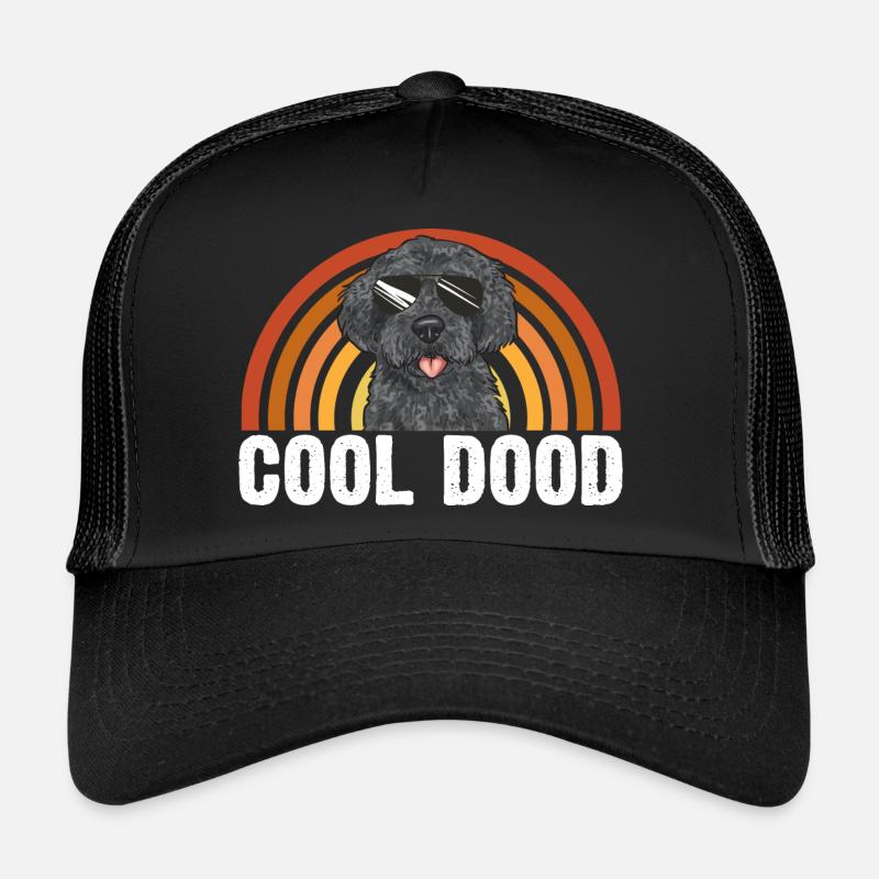 Labradoodle Hund - Trucker Cap - Schwarz/Schwarz