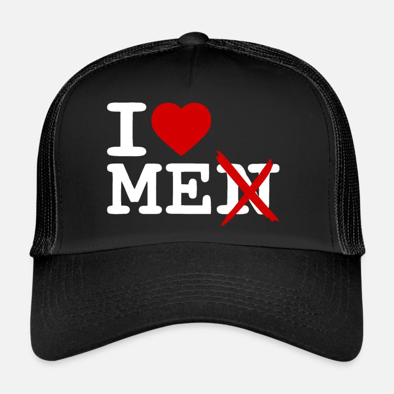 I love me - Trucker Cap - Schwarz/Schwarz