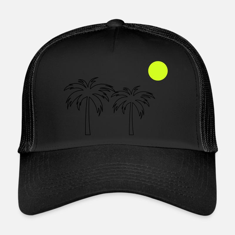 Palm trees Trucker Cap