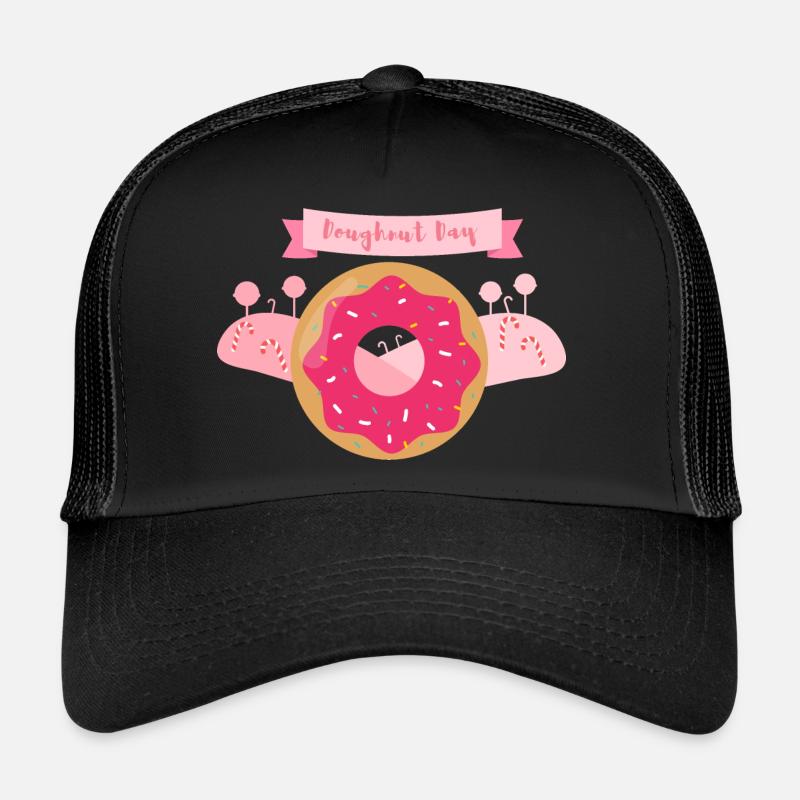 Doughnut day - Trucker Cap - black/black