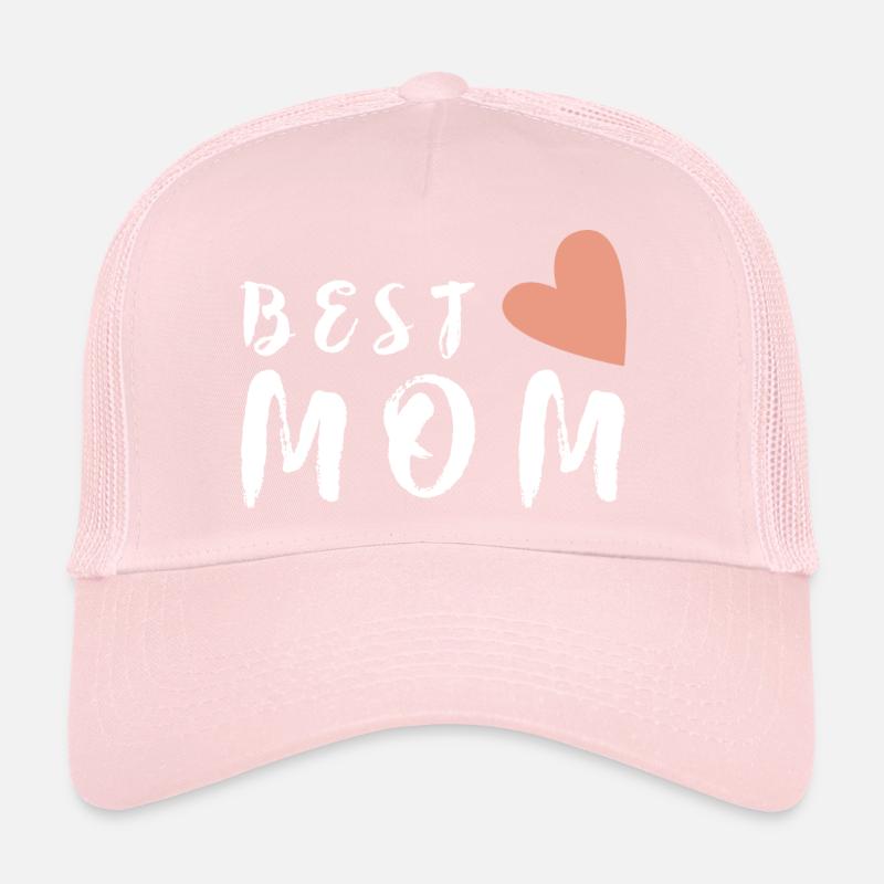 Best Mom Muttertag Beste Mama Mutter Geschenk Herz Trucker Cap