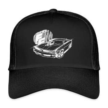 Fast And Furious Dodge Charger Sketch - Trucker Cap - black/black - Front