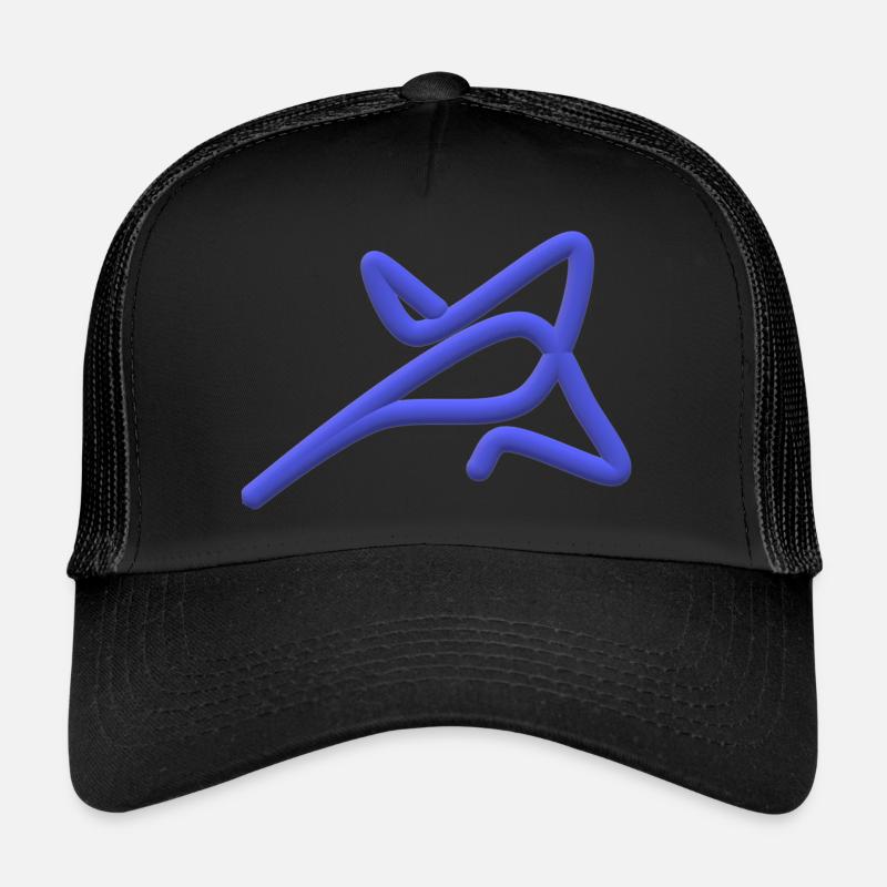 Gekritzel - Trucker Cap - Schwarz/Schwarz