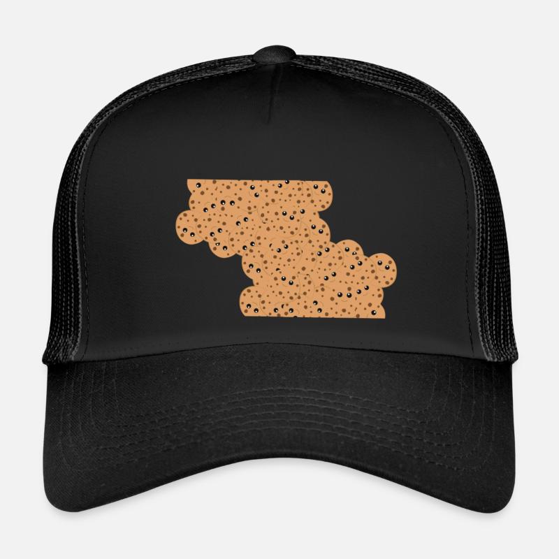 Viele Cookies in einer Form - Trucker Cap - Schwarz/Schwarz
