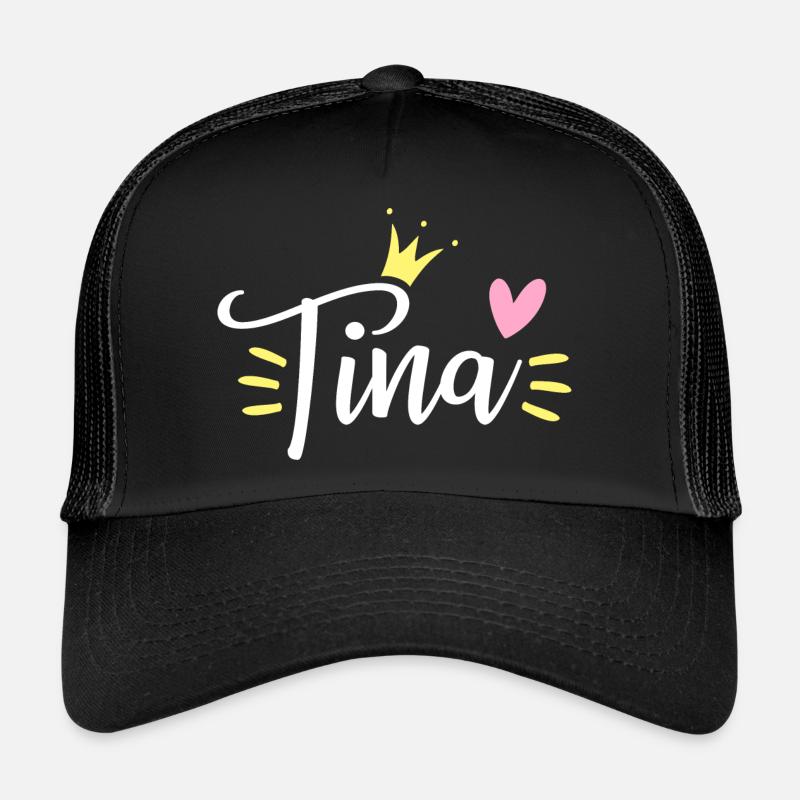 Tina Name Krone Trucker Cap