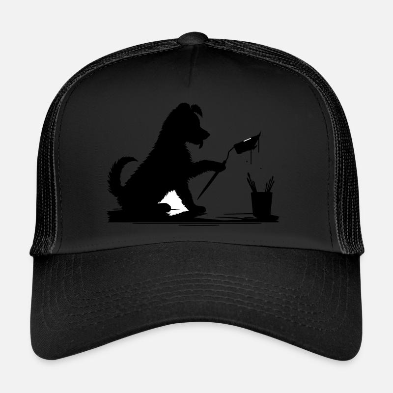 Un chien apporte de la couleur à la journée la plus grise Casquette trucker 