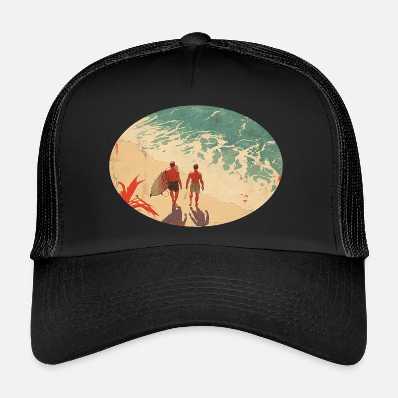 Surfer am Strand Trucker Cap