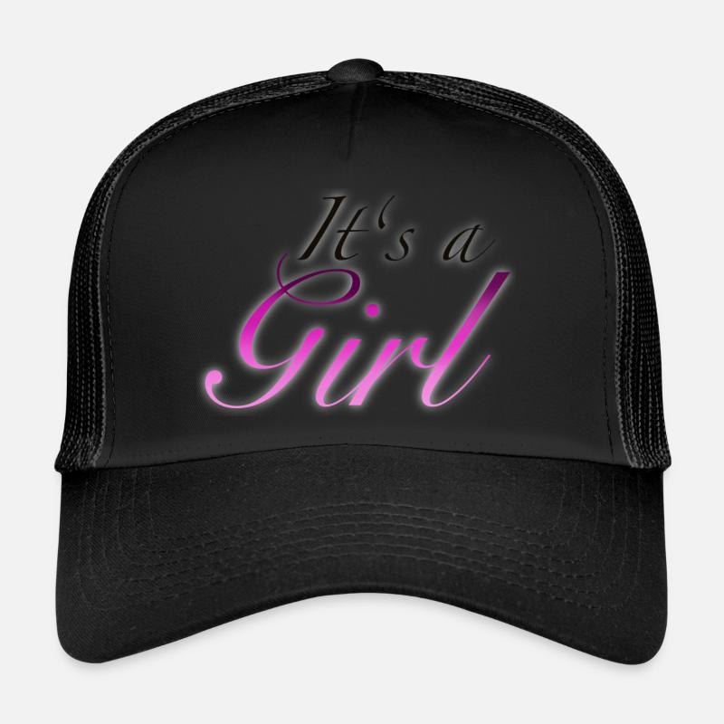 It‘s a Girl - Trucker Cap - Schwarz/Schwarz