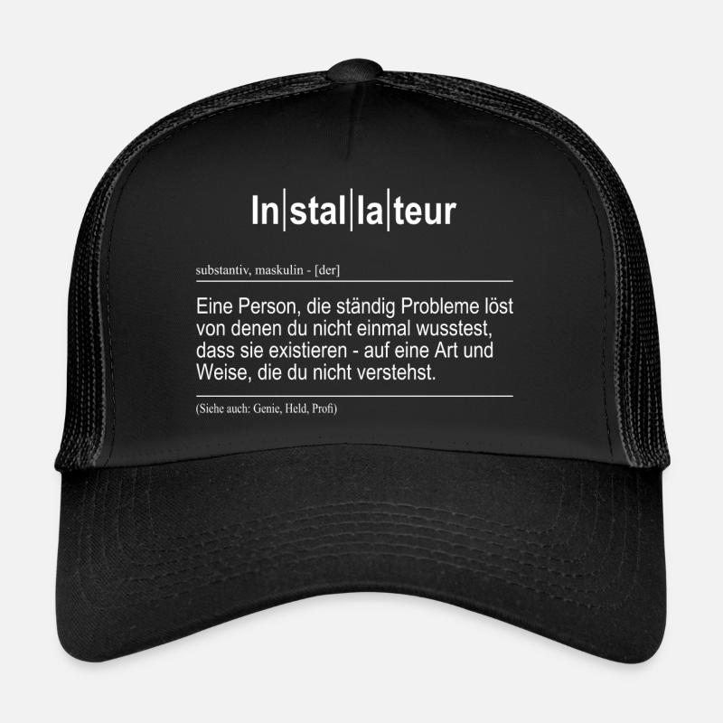 Handwerker, Installateur Spruch Geschenkidee Trucker Cap