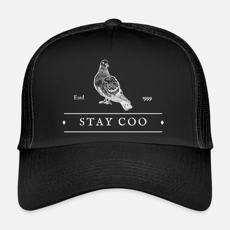 Stay Coo Bird | Funny Cool Pigeon Birding Trucker Cap