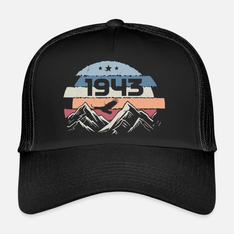 Original 1943 Millésime 1943 Anniversaire 1943 Casquette trucker 