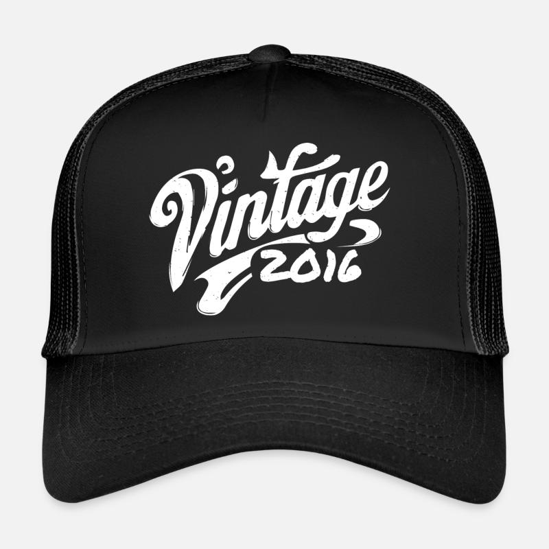 Millésime 2016 Millésime 2016 Anniversaire 2016 Rétro Casquette trucker 