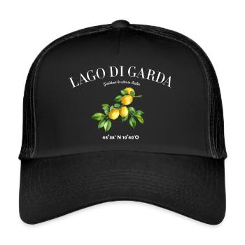 Lago Di Garda Lake Garda Camping - Trucker Cap - black/black - Front