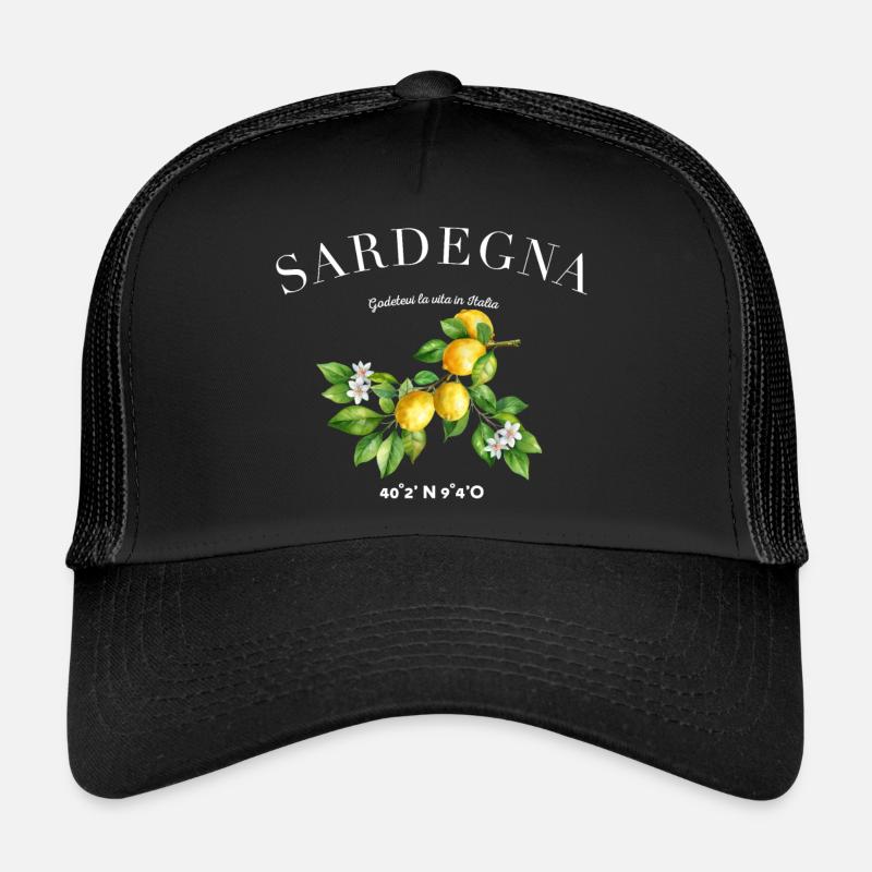 Sardaigne Vacances Camping Sardaigne - Casquette trucker - noir/noir