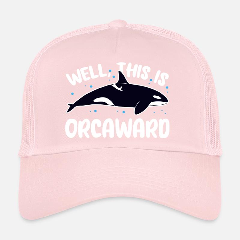 Well This Is Orcaward Killer Whaler Orca Trucker Cap