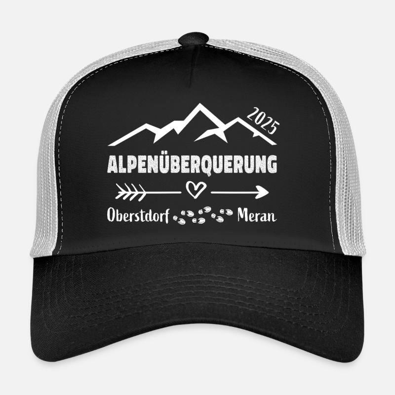 Alpenüberquerung Oberstdorf Meran 2025 Geschenk Trucker Cap