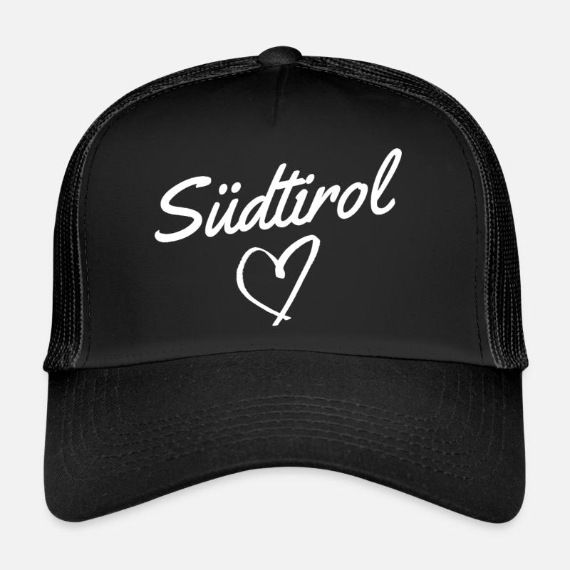 Südtirol - Trucker Cap - Schwarz/Schwarz