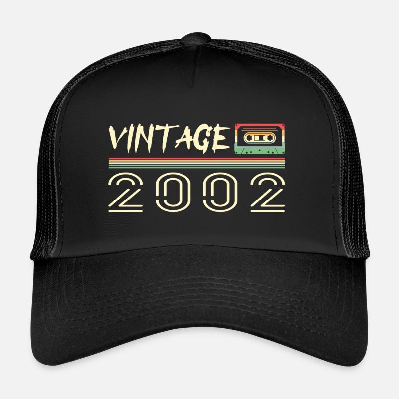 2002 Original 2002 Retro Birthday Gift 2002 Trucker Cap
