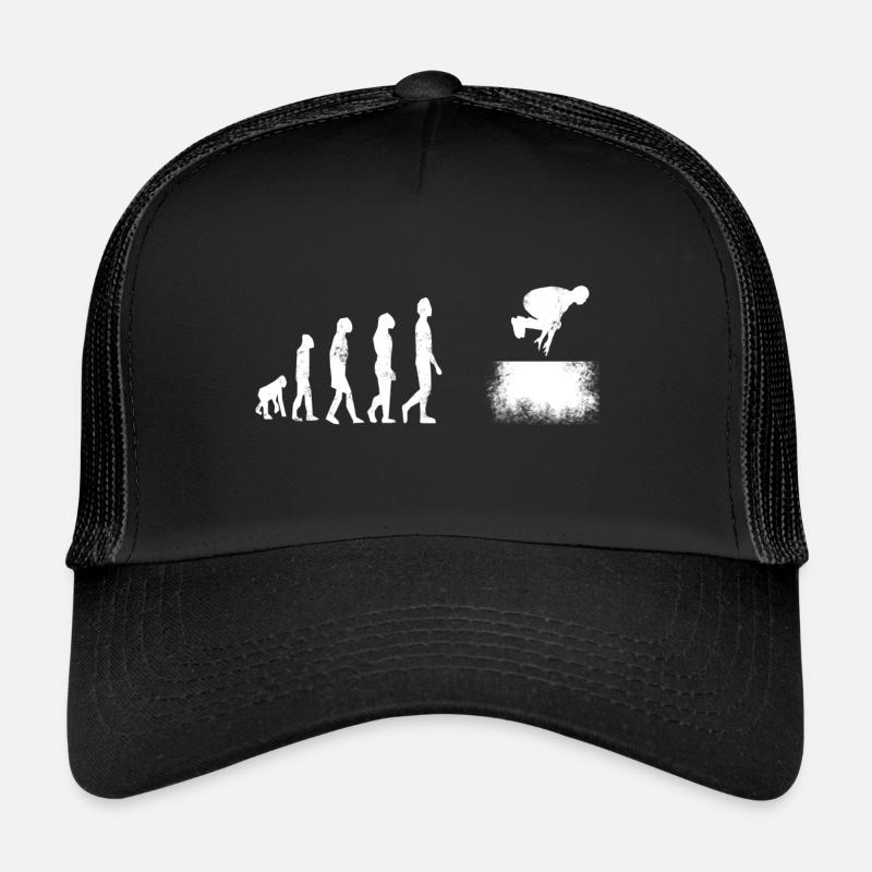 Parkour Evolution - Trucker Cap - Schwarz/Schwarz