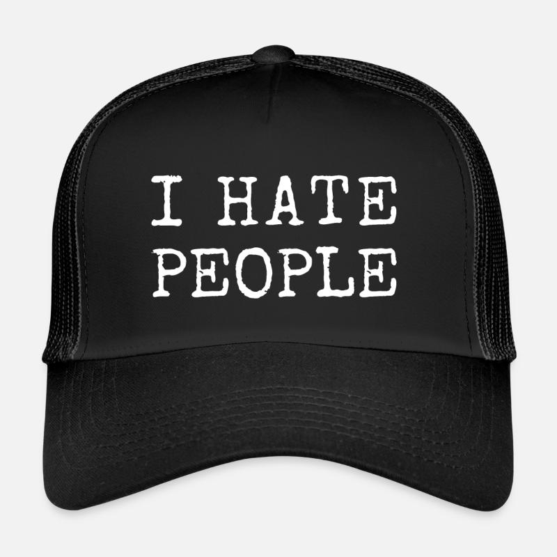 Je déteste les gens Casquette trucker 