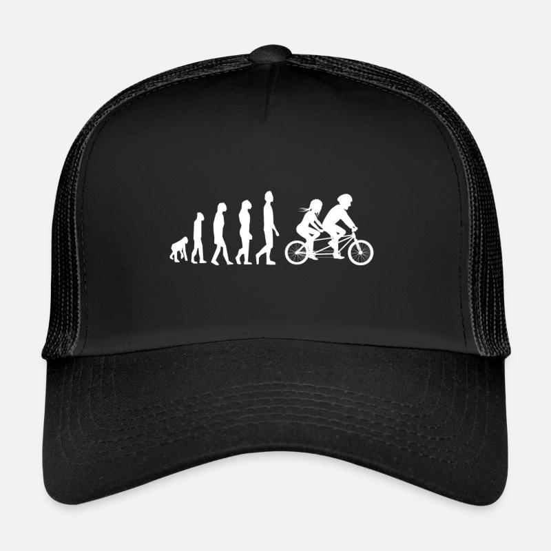 Tandem Tandemfahrrad Evolution - Trucker Cap - Schwarz/Schwarz