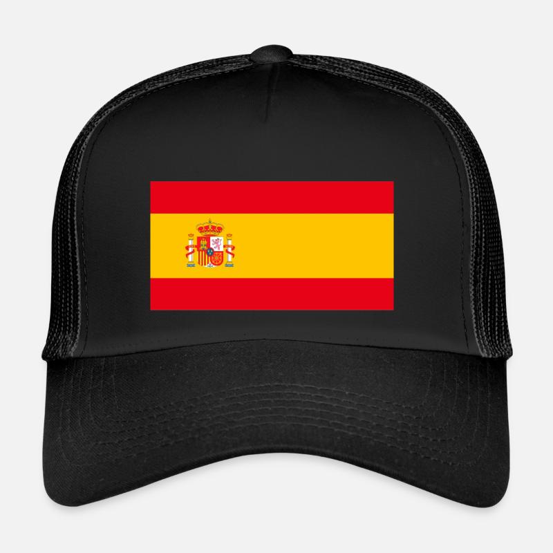 Drapeau Espagne 100% espagnol Casquette trucker 