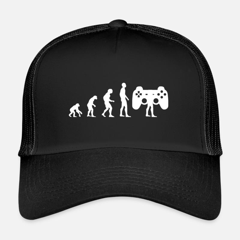 Gamer Evolution - Casquette trucker  - noir/noir