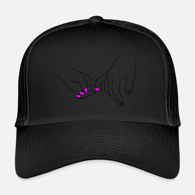 Händchen Halten Pärchen Romantisch Trucker Cap