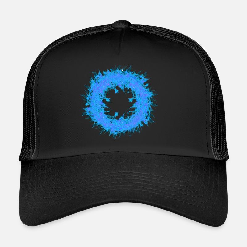 Blauer Feuerring Trucker Cap