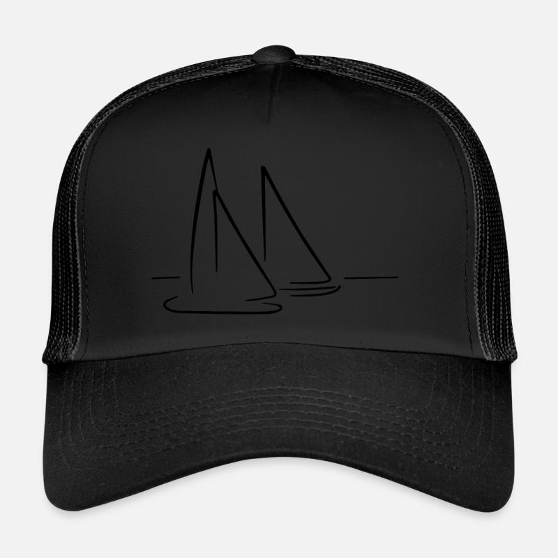 Sailing - Trucker Cap - Schwarz/Schwarz