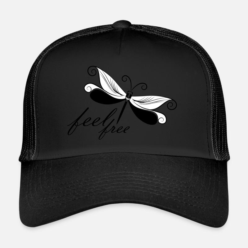 Libelle - Trucker Cap - Schwarz/Schwarz