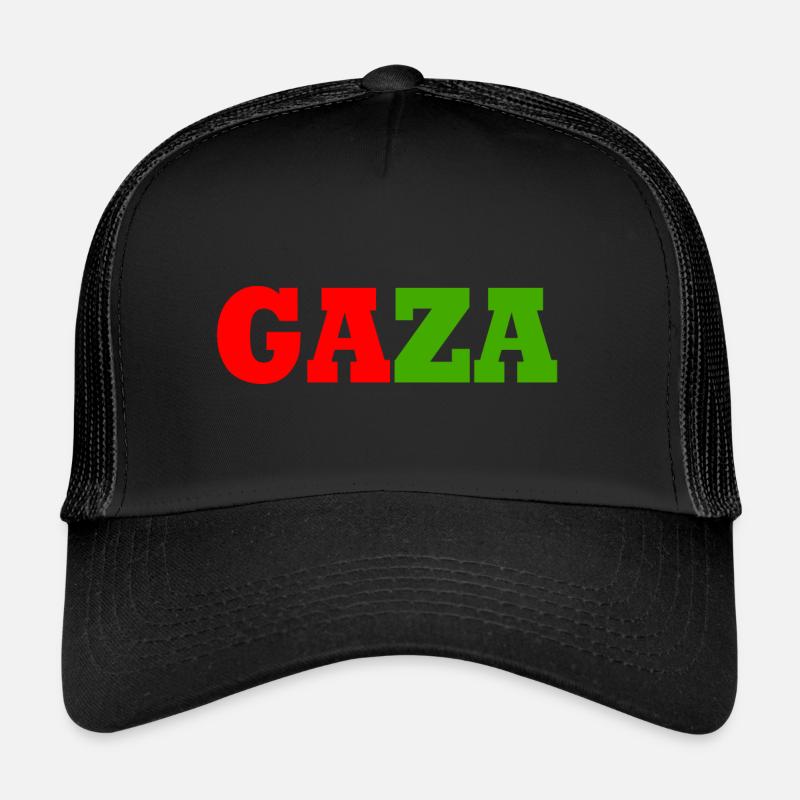 Gaza - Trucker Cap - black/black