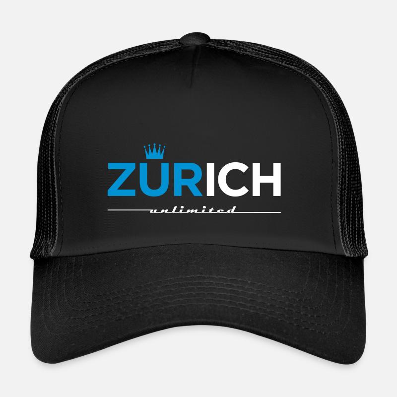 Zurich illimité - Casquette trucker  - noir/noir