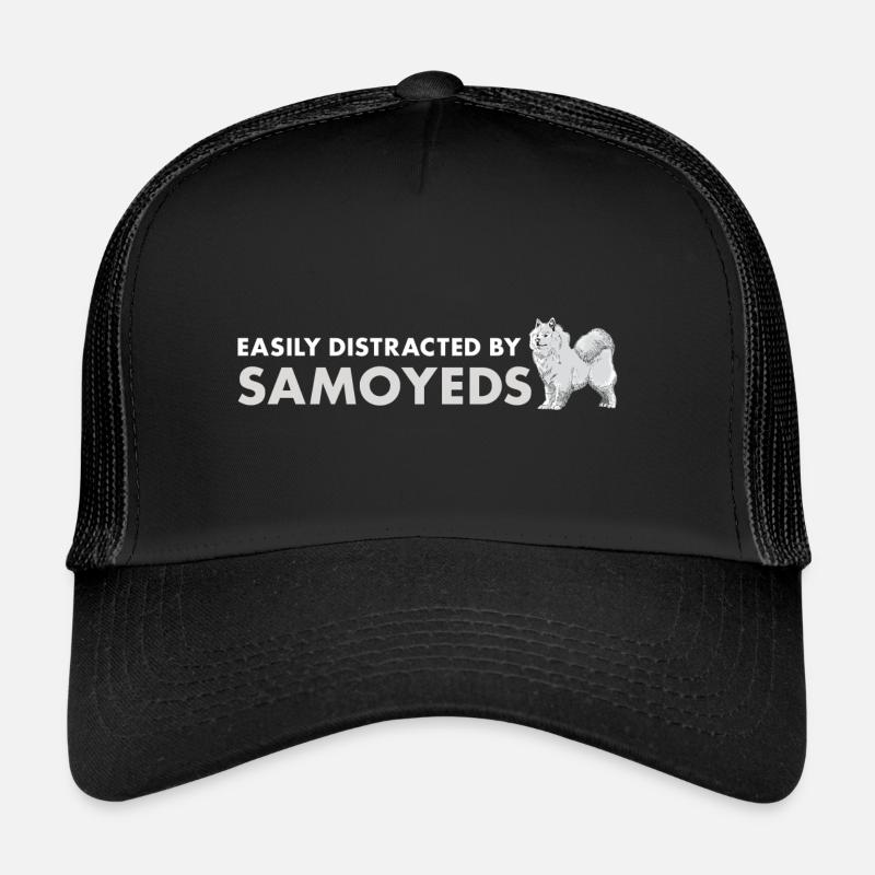 Easily Distracted By Samoyed Trucker Cap