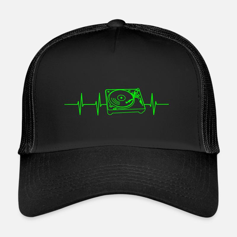Turntable Heart Frequency Trucker Cap