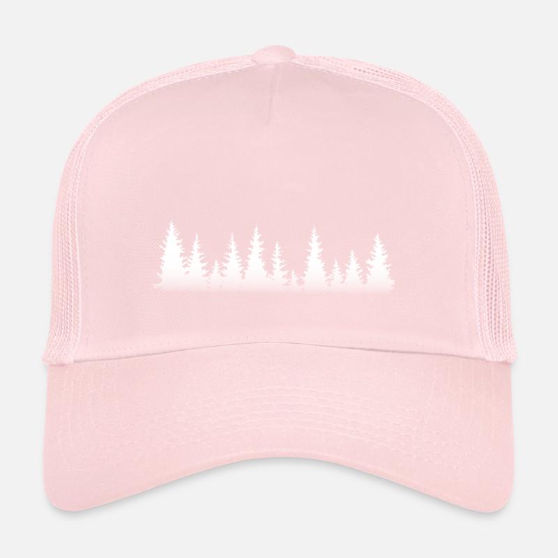 Foret de sapins enneigés Casquette trucker 