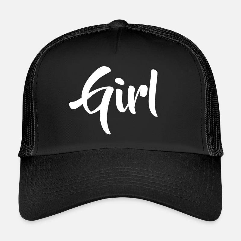 Lettrage fille Casquette trucker 