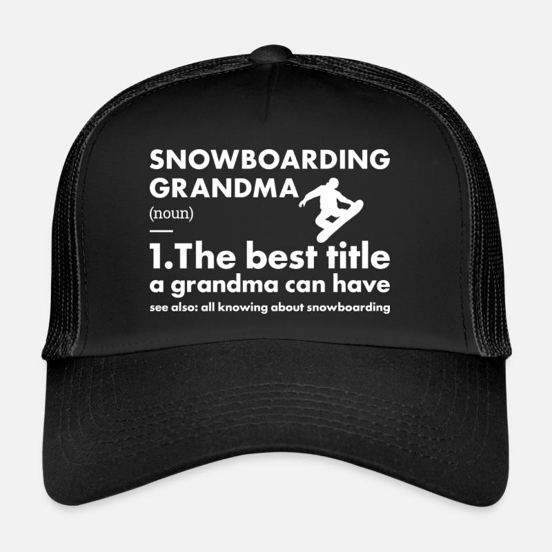 Sport Grand-mère Snowboard Casquette trucker 