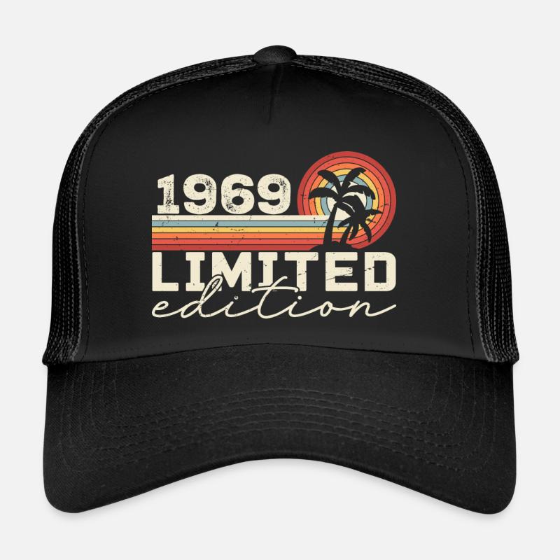 Vintage 1969 Retro 1969 Anniversary Gift Trucker Cap