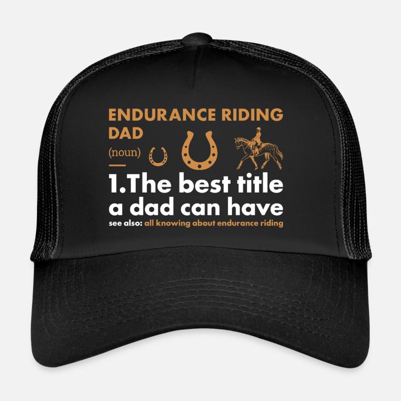 Rider Dad Définition Conduite d’endurance Casquette trucker 