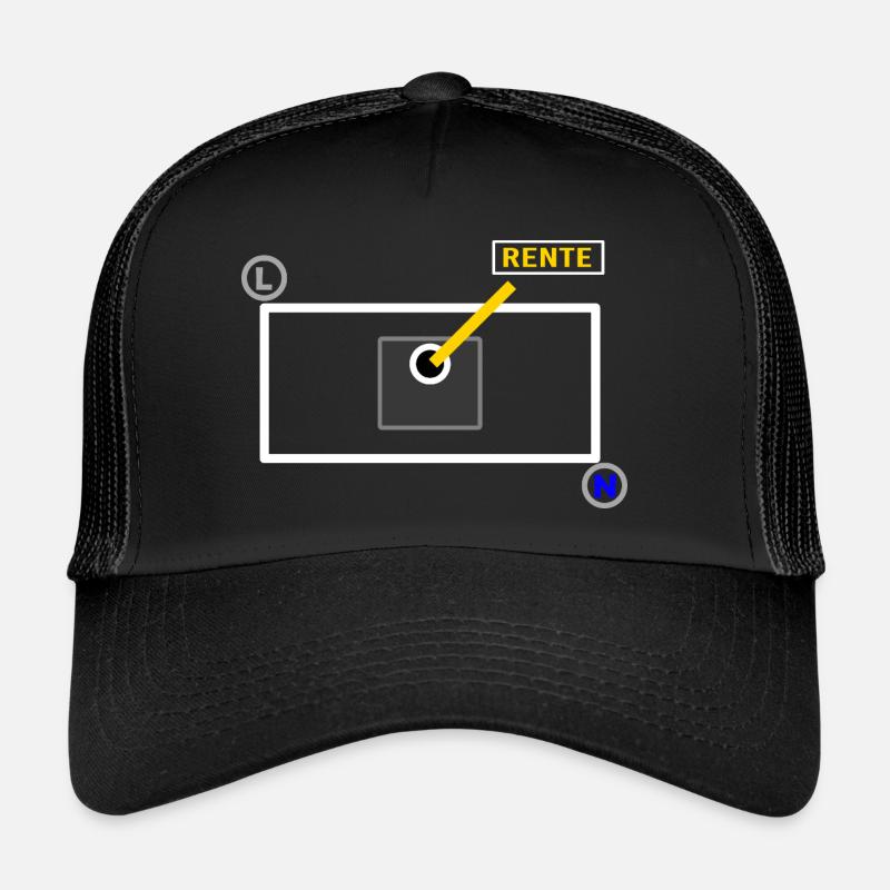 Elektriker im Ruhestand - Trucker Cap - Schwarz/Schwarz
