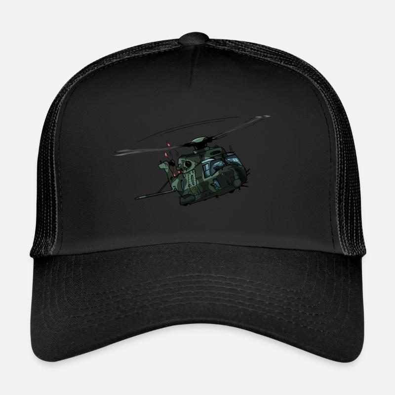 Hélicoptère militaire à Camo, hélicoptère pour pilote Casquette trucker 