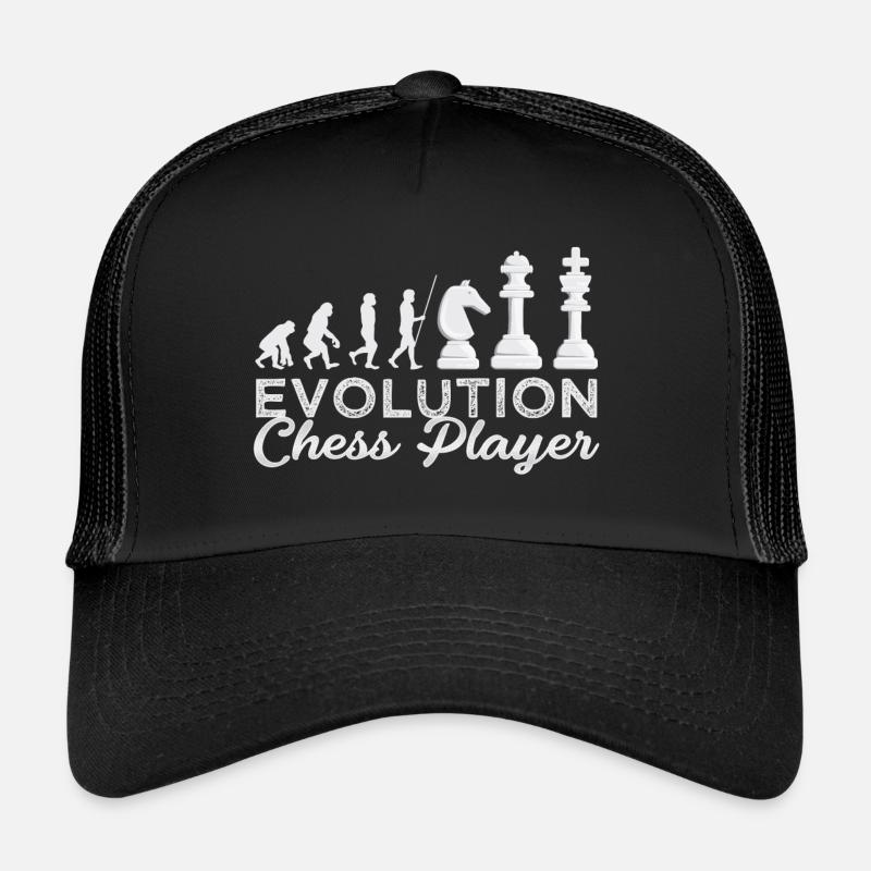 Schach Evolution Schachspieler Geschenkidee Trucker Cap