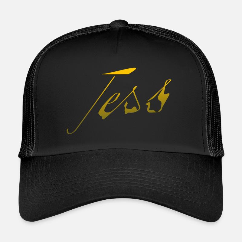 Jess - Casquette trucker  - noir/noir