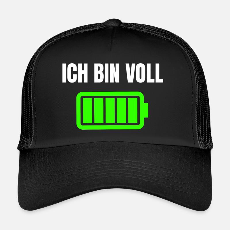 Ich bin Voll Akku Voll Trucker Cap