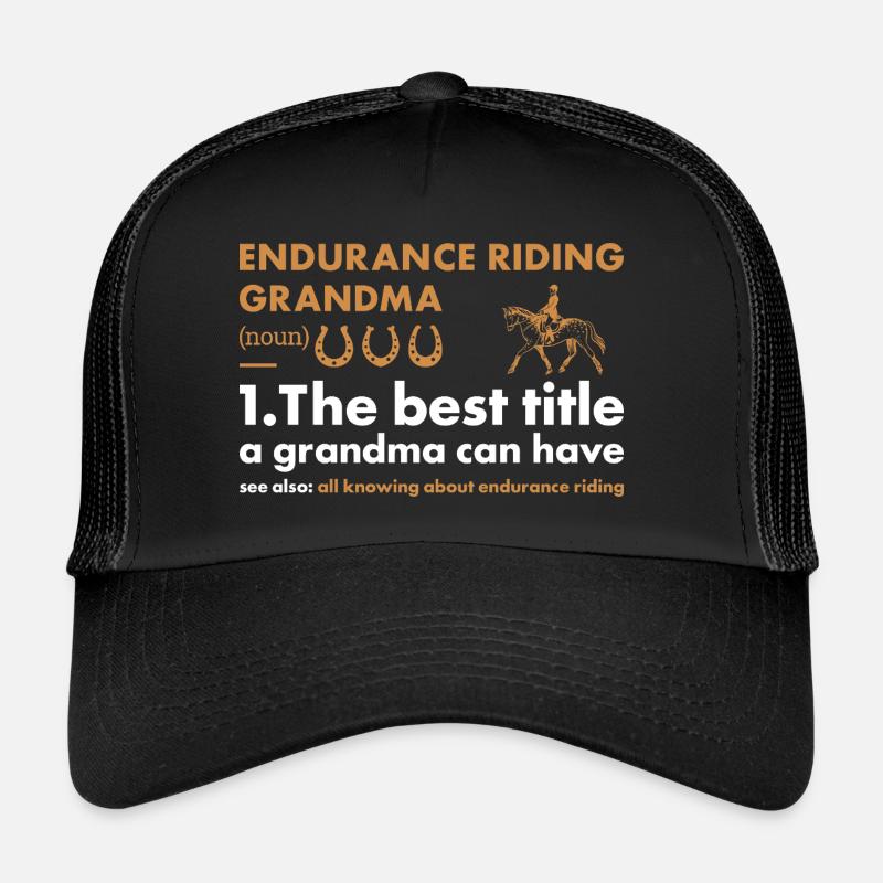 Rider Mamie Définition Conduite d’Endurance Casquette trucker 