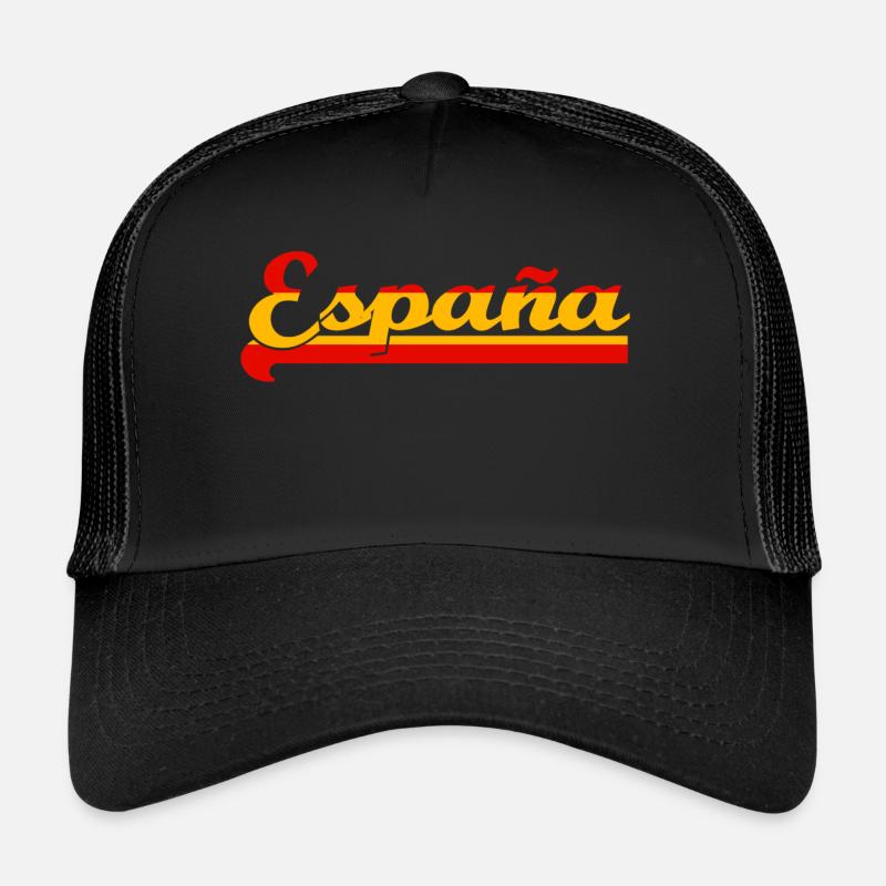 espana - Trucker Cap - Schwarz/Schwarz