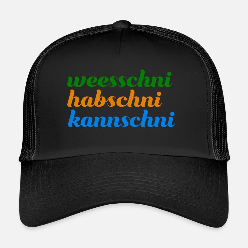 weesschni habschni kannschni Typisch sächsisch Trucker Cap