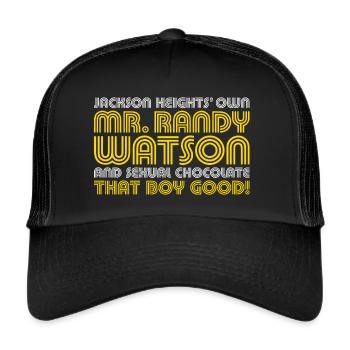 Der Prinz aus Zamunda Mr. Randy Watson Spruch - Trucker Cap - Schwarz/Schwarz - Vorne